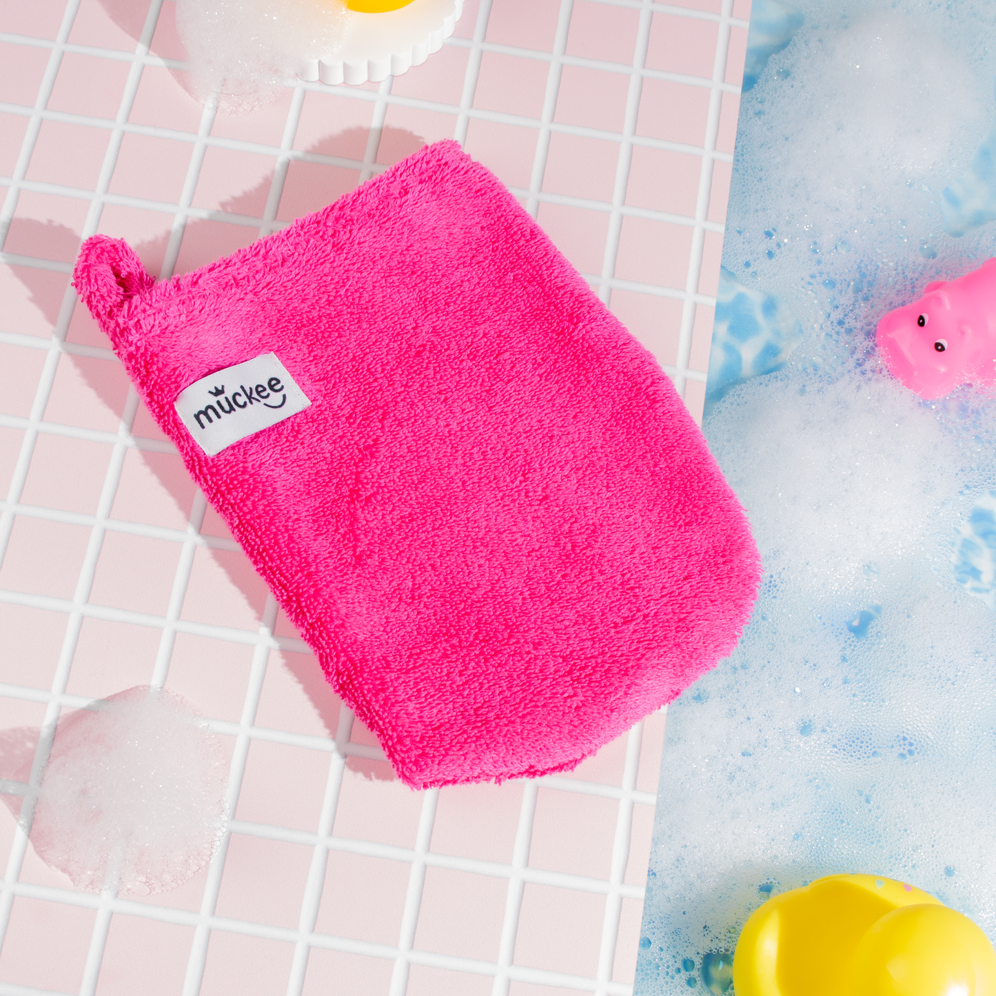 Pink Kids Washcloth Set | Meals & Bath Reusable Cotton Duo